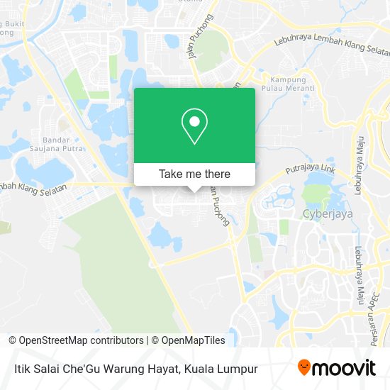 Itik Salai Che'Gu Warung Hayat map