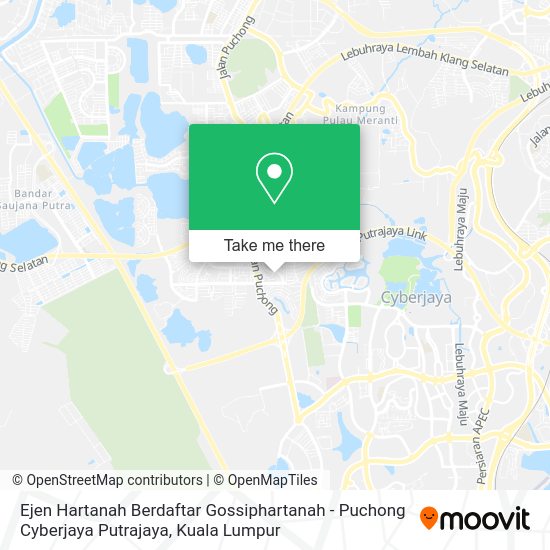 Peta Ejen Hartanah Berdaftar Gossiphartanah - Puchong Cyberjaya Putrajaya