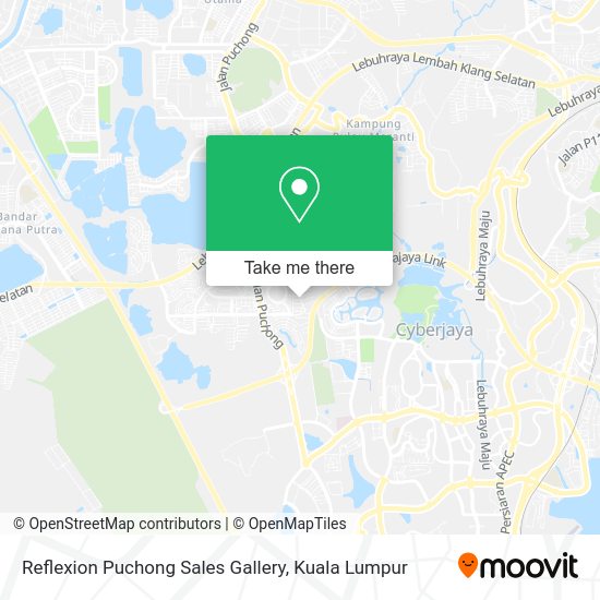 Reflexion Puchong Sales Gallery map