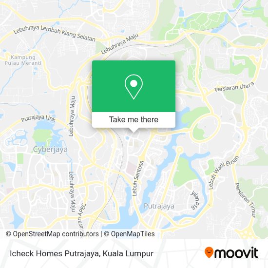 Icheck Homes Putrajaya map