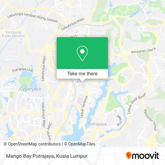 Mango Bay Putrajaya map