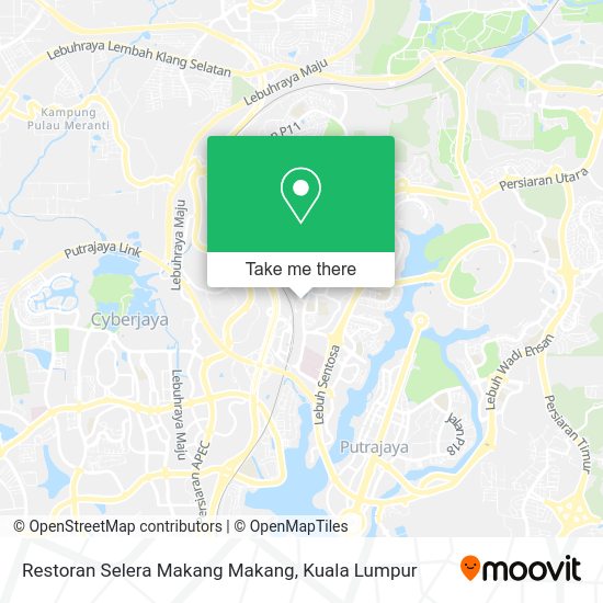 Restoran Selera Makang Makang map