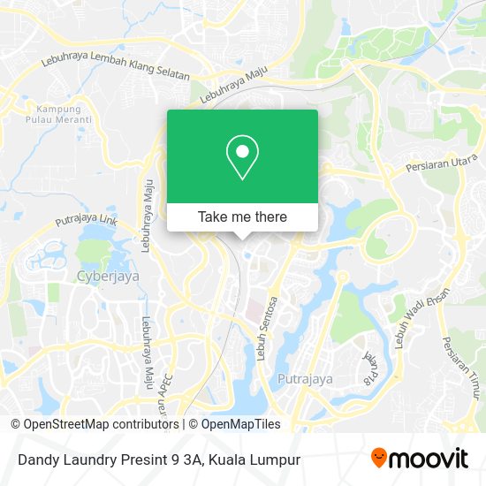 Dandy Laundry Presint 9 3A map