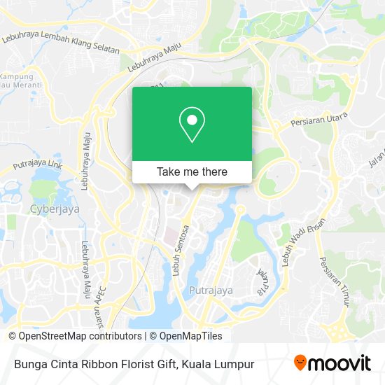 Peta Bunga Cinta Ribbon Florist Gift