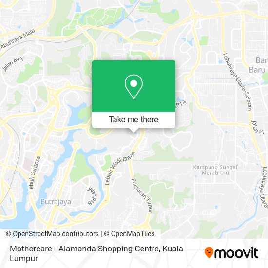 Mothercare - Alamanda Shopping Centre map