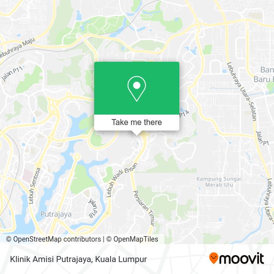Klinik Amisi Putrajaya map