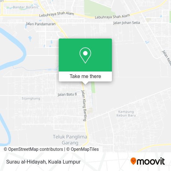 Surau al-Hidayah map