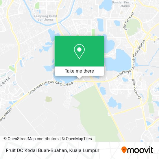 Peta Fruit DC Kedai Buah-Buahan