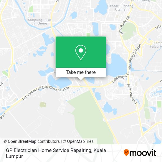 GP Electrician Home Service Repairing map