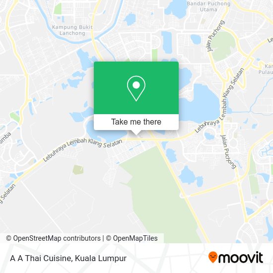 A A Thai Cuisine map