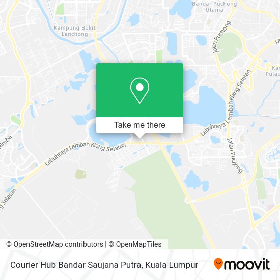 Courier Hub Bandar Saujana Putra map