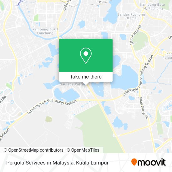 Pergola Services in Malaysia map