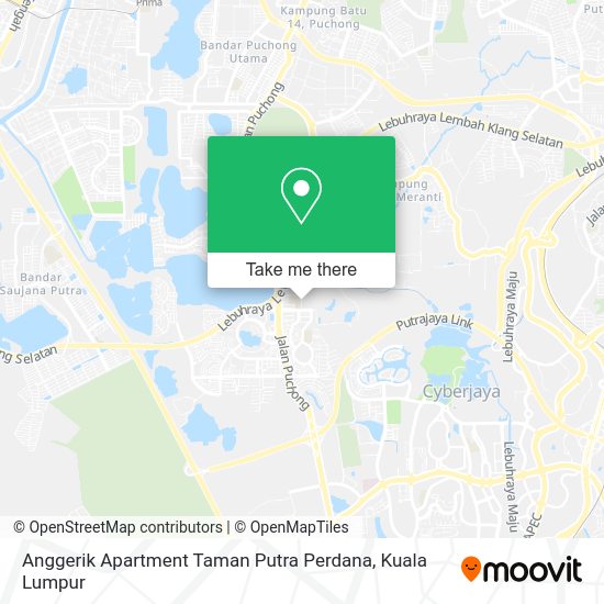Anggerik Apartment Taman Putra Perdana map