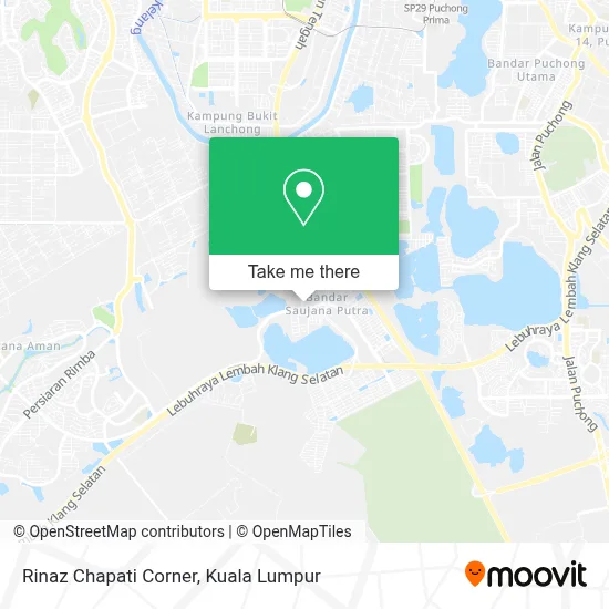 Rinaz Chapati Corner map