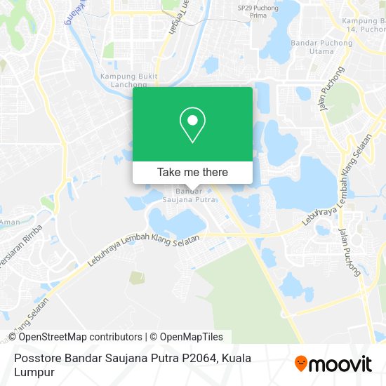 Peta Posstore Bandar Saujana Putra P2064