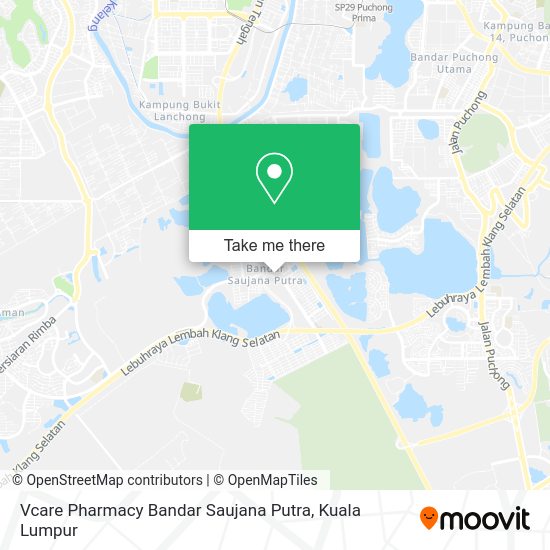 Peta Vcare Pharmacy Bandar Saujana Putra