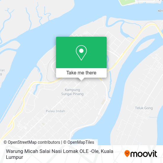 Peta Warung Micah Salai Nasi Lomak OLE -Ole