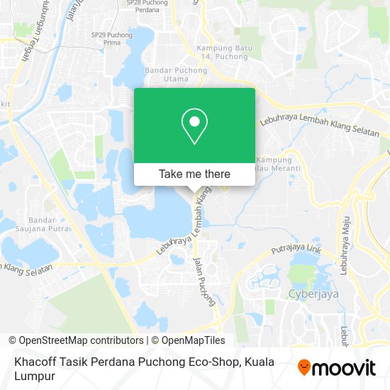 Khacoff Tasik Perdana Puchong Eco-Shop map