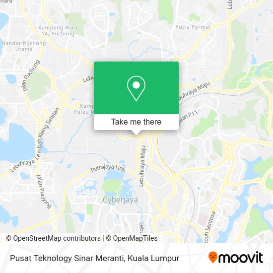 Peta Pusat Teknology Sinar Meranti