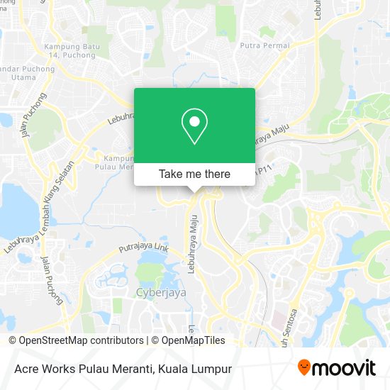 Peta Acre Works Pulau Meranti