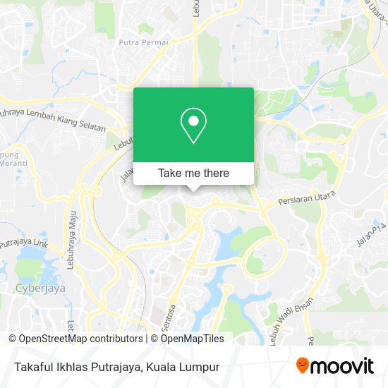 Takaful Ikhlas Putrajaya map
