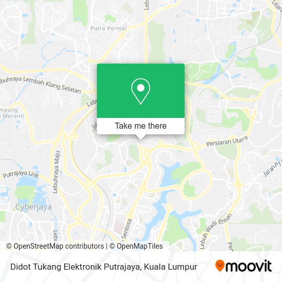 Didot Tukang Elektronik Putrajaya map