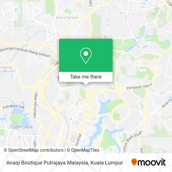 Peta Anaqi Boutique Putrajaya Malaysia