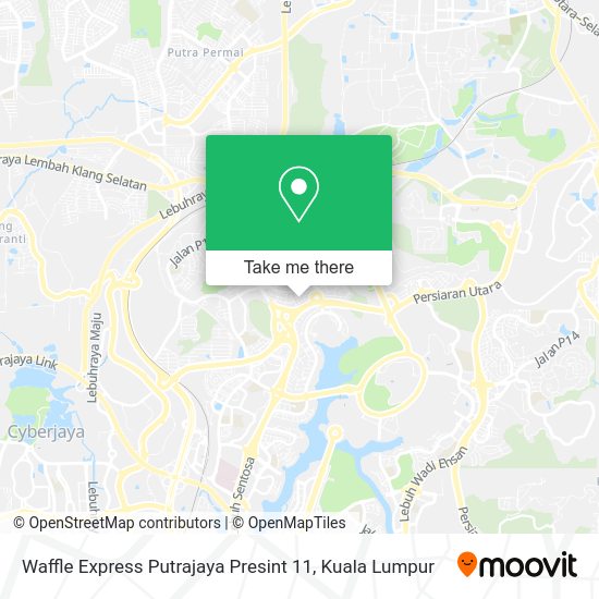 Peta Waffle Express Putrajaya Presint 11