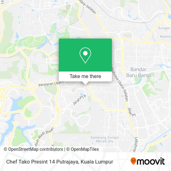 Chef Tako Presint 14 Putrajaya map