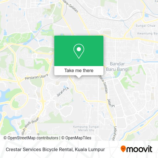 Peta Crestar Services Bicycle Rental