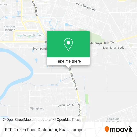 PFF Frozen Food Distributor map