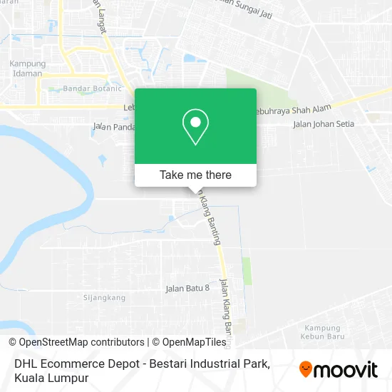 DHL Ecommerce Depot - Bestari Industrial Park map