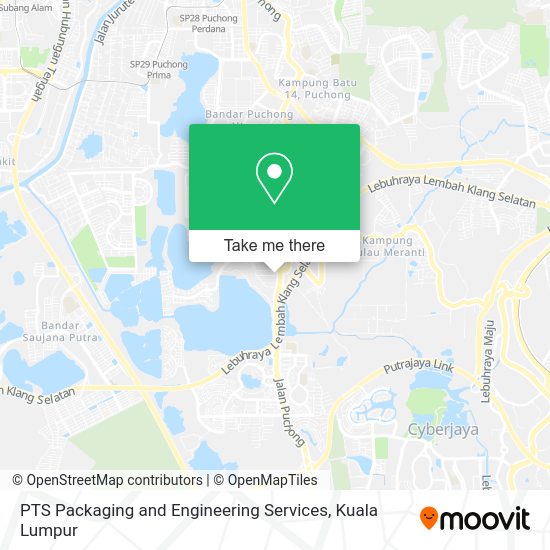 PTS Packaging and Engineering Services map