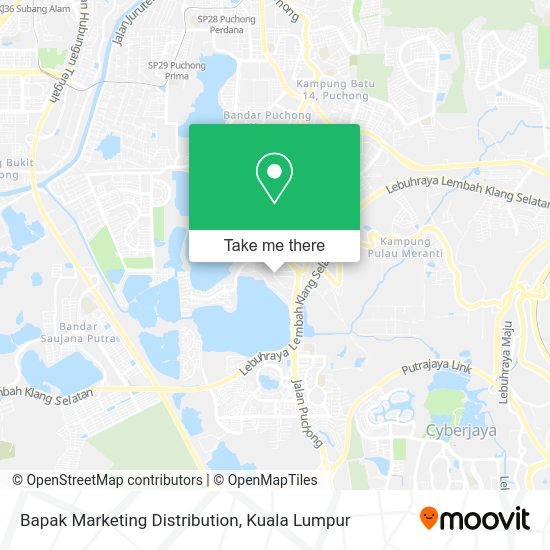 Bapak Marketing Distribution map