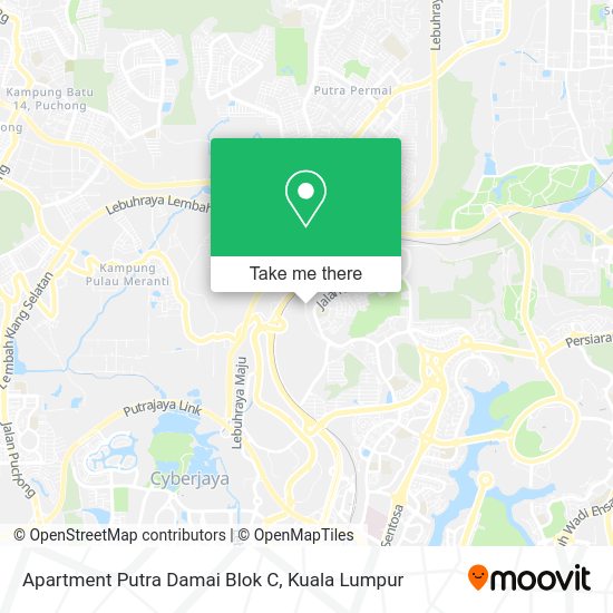 Peta Apartment Putra Damai Blok C