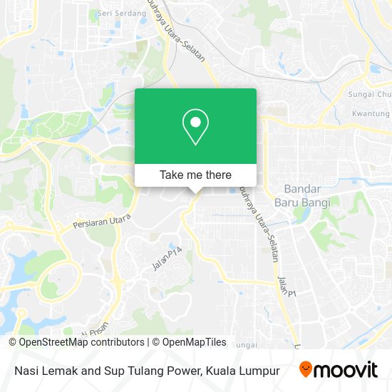 Nasi Lemak and Sup Tulang Power map