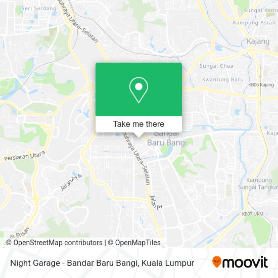 Night Garage - Bandar Baru Bangi map