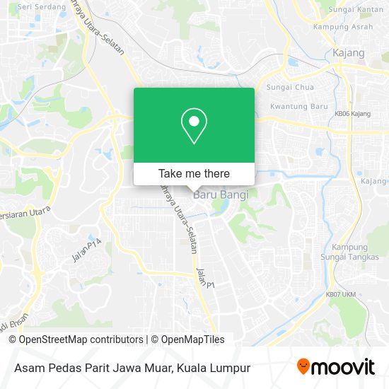 Peta Asam Pedas Parit Jawa Muar