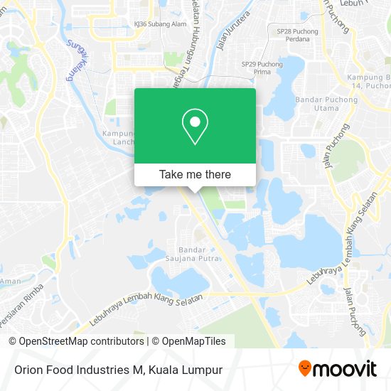 Orion Food Industries M map