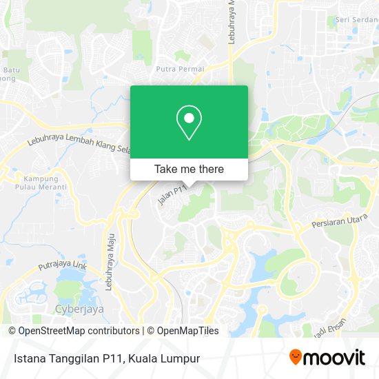 Istana Tanggilan P11 map