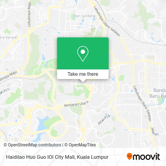Peta Haidilao Huo Guo IOI City Mall
