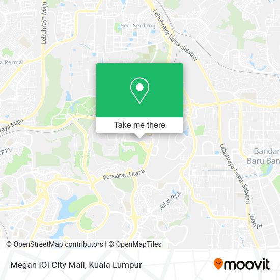 Peta Megan IOI City Mall