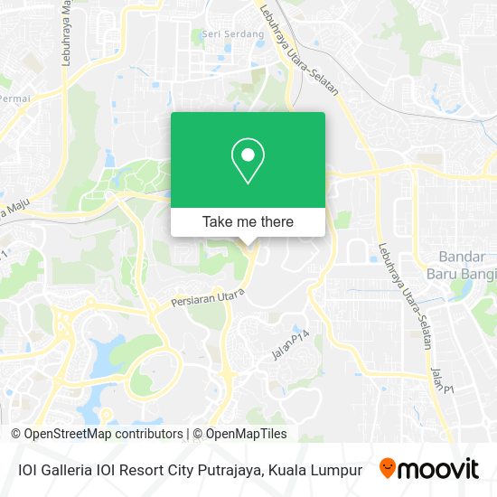 IOI Galleria IOI Resort City Putrajaya map