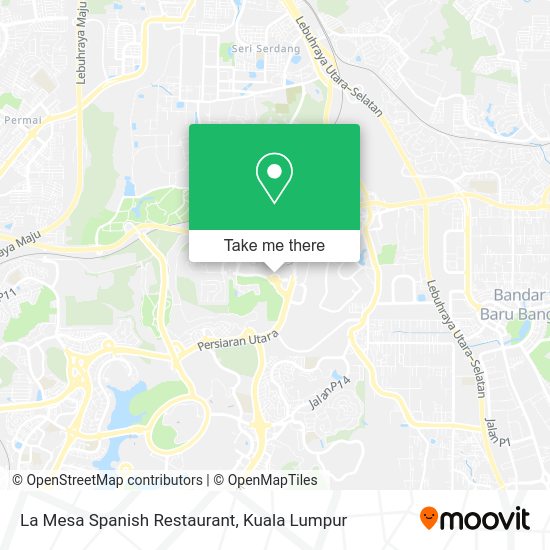 La Mesa Spanish Restaurant map