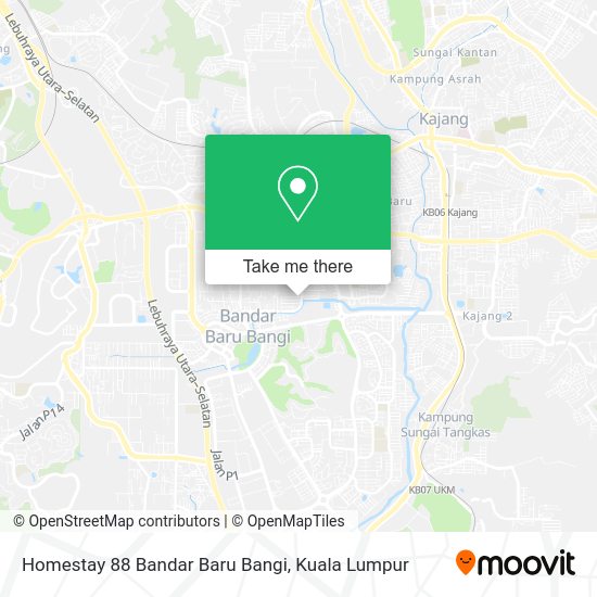 Homestay 88 Bandar Baru Bangi map