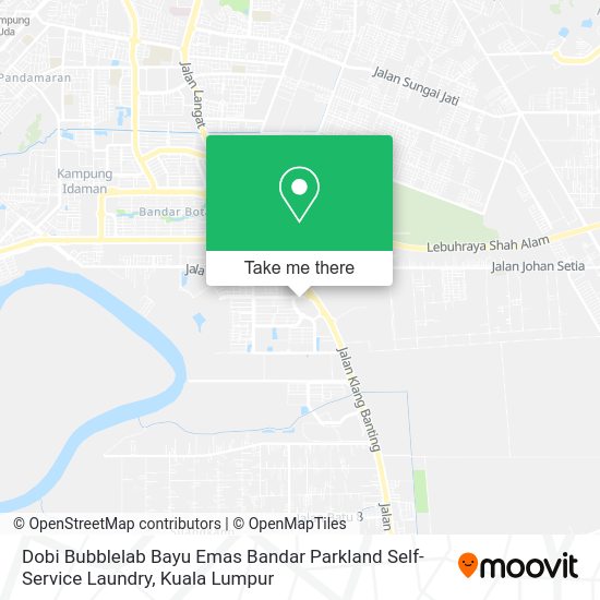 Peta Dobi Bubblelab Bayu Emas Bandar Parkland Self-Service Laundry