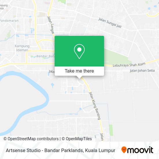 Peta Artsense Studio - Bandar Parklands