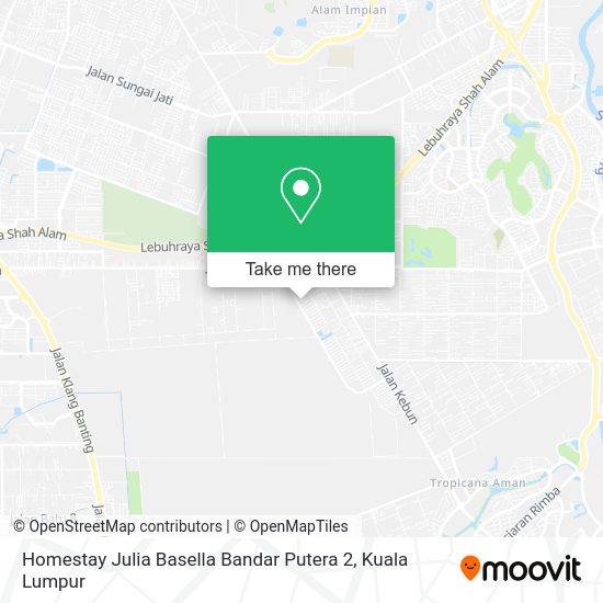 Homestay Julia Basella Bandar Putera 2 map