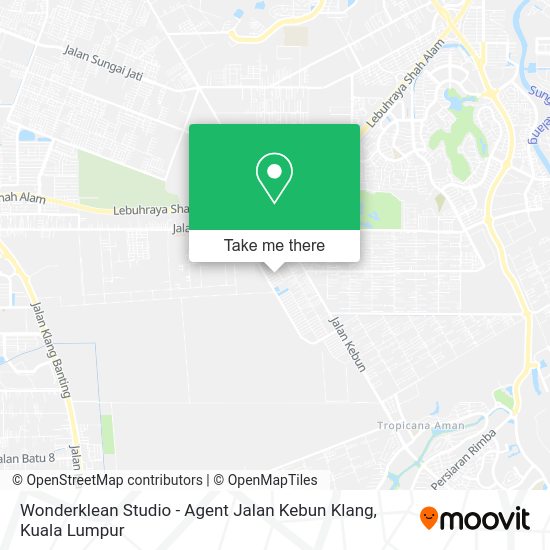 Peta Wonderklean Studio - Agent Jalan Kebun Klang