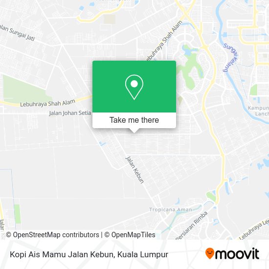Kopi Ais Mamu Jalan Kebun map